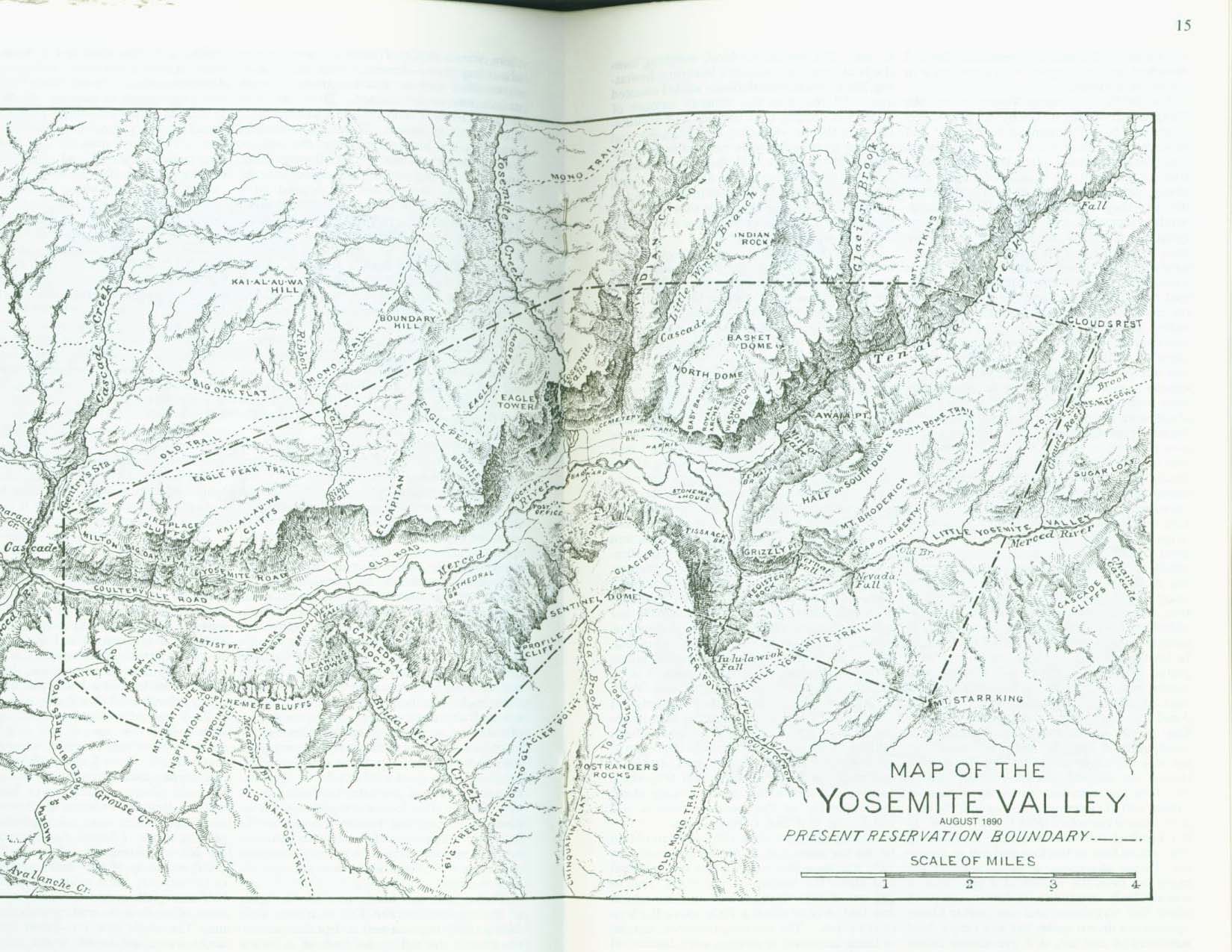 THE PROPOSED YOSEMITE NATIONAL PARK--treasures & features, 1890. vist0003g
